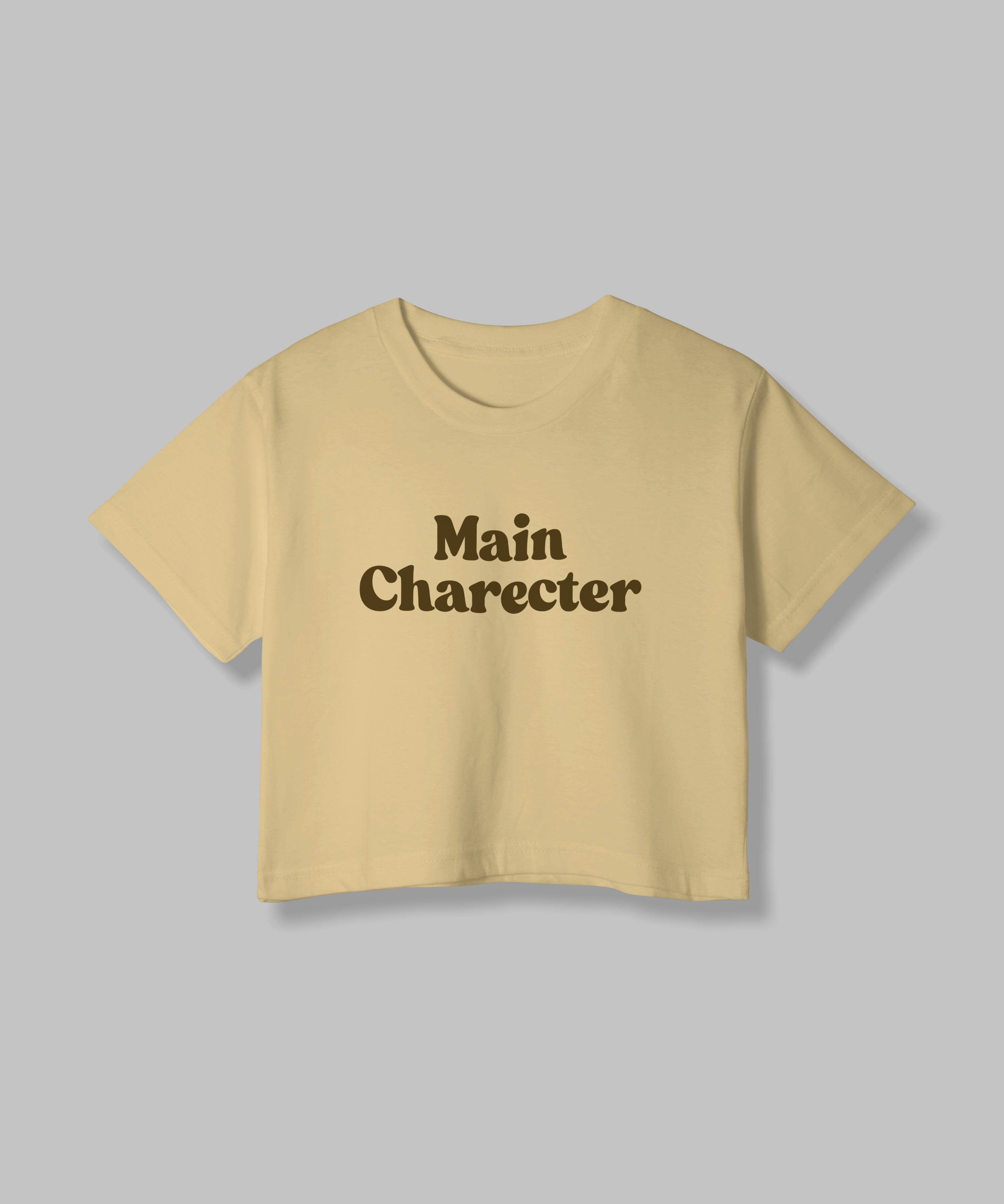 Main Charecter | Women Crop Top | Beige - Avaiya Clothings