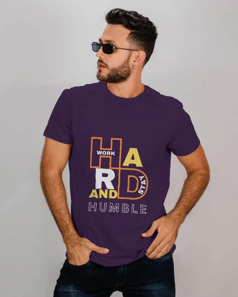 Work Hard And Stay Humble | Classic T-Shirt | For Man And Woman - Avaiya Store