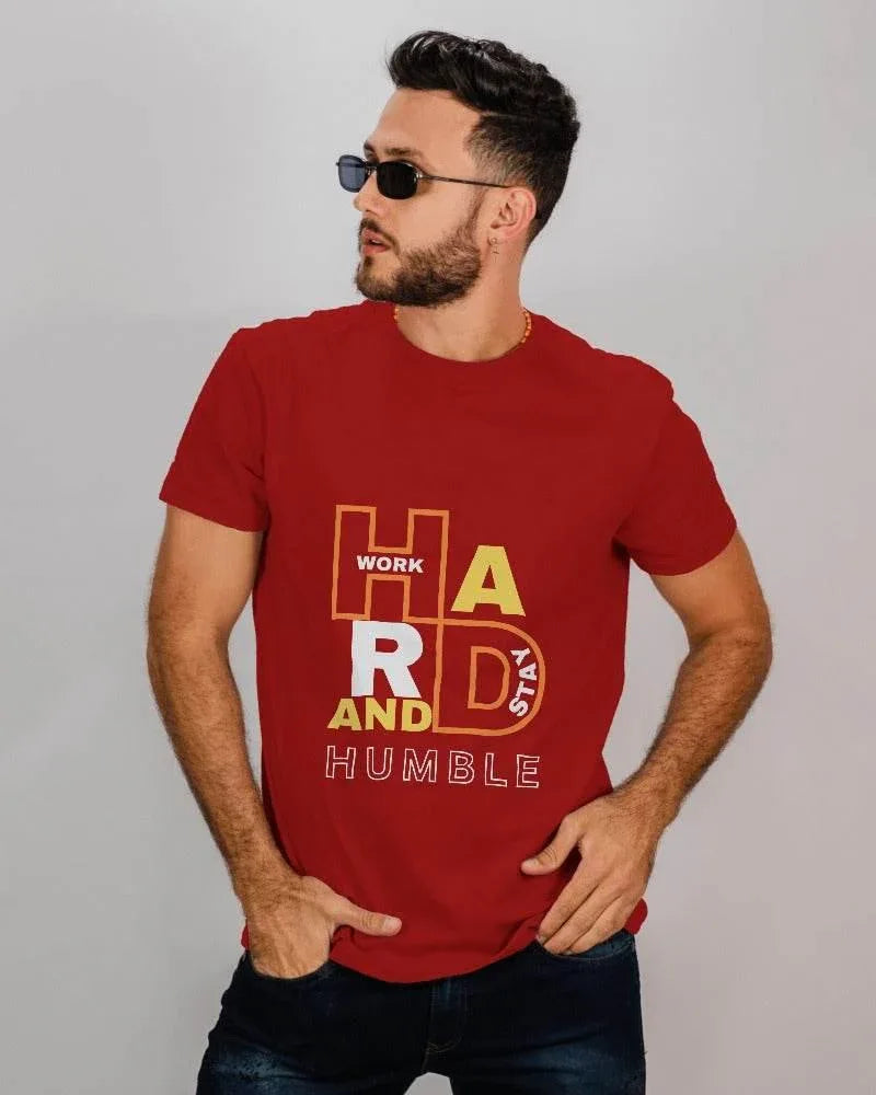 Work Hard And Stay Humble | Classic T-Shirt | For Man And Woman - Avaiya Store