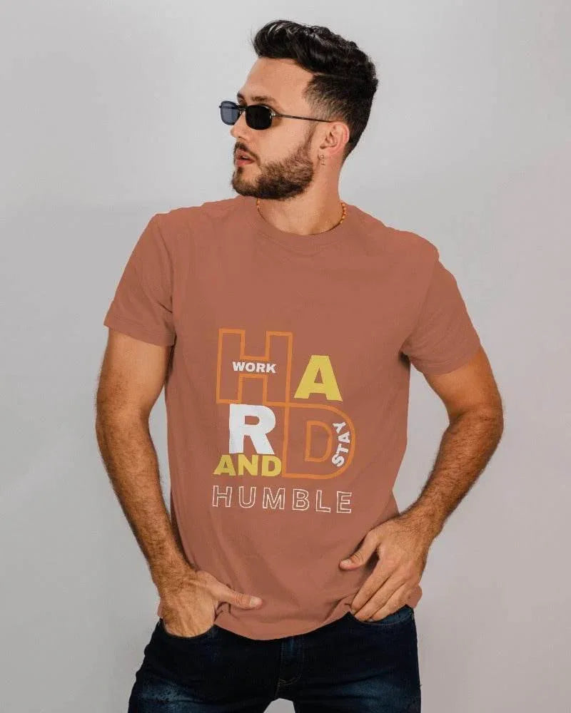 Work Hard And Stay Humble | Classic T-Shirt | For Man And Woman - Avaiya Store