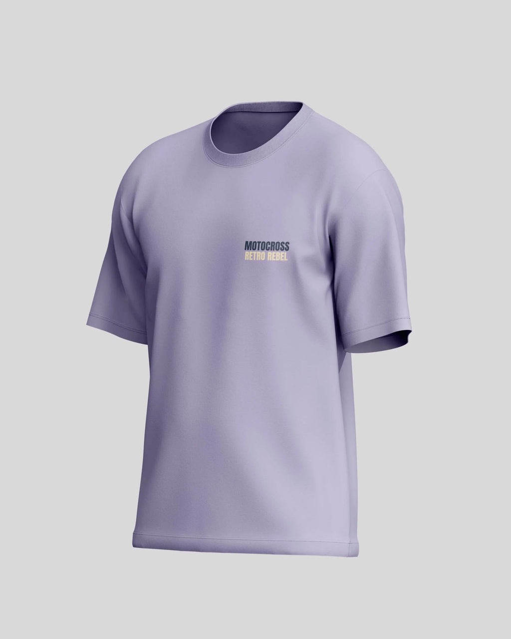 Motocross Retro Rebel Oversized T-Shirt | Lavender | Premium Quality by AvaiYa | Unisex - Avaiya Store
