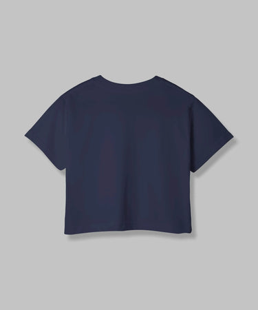 Undercover Lover | Women Crop Top | Navi Blue - Avaiya Store
