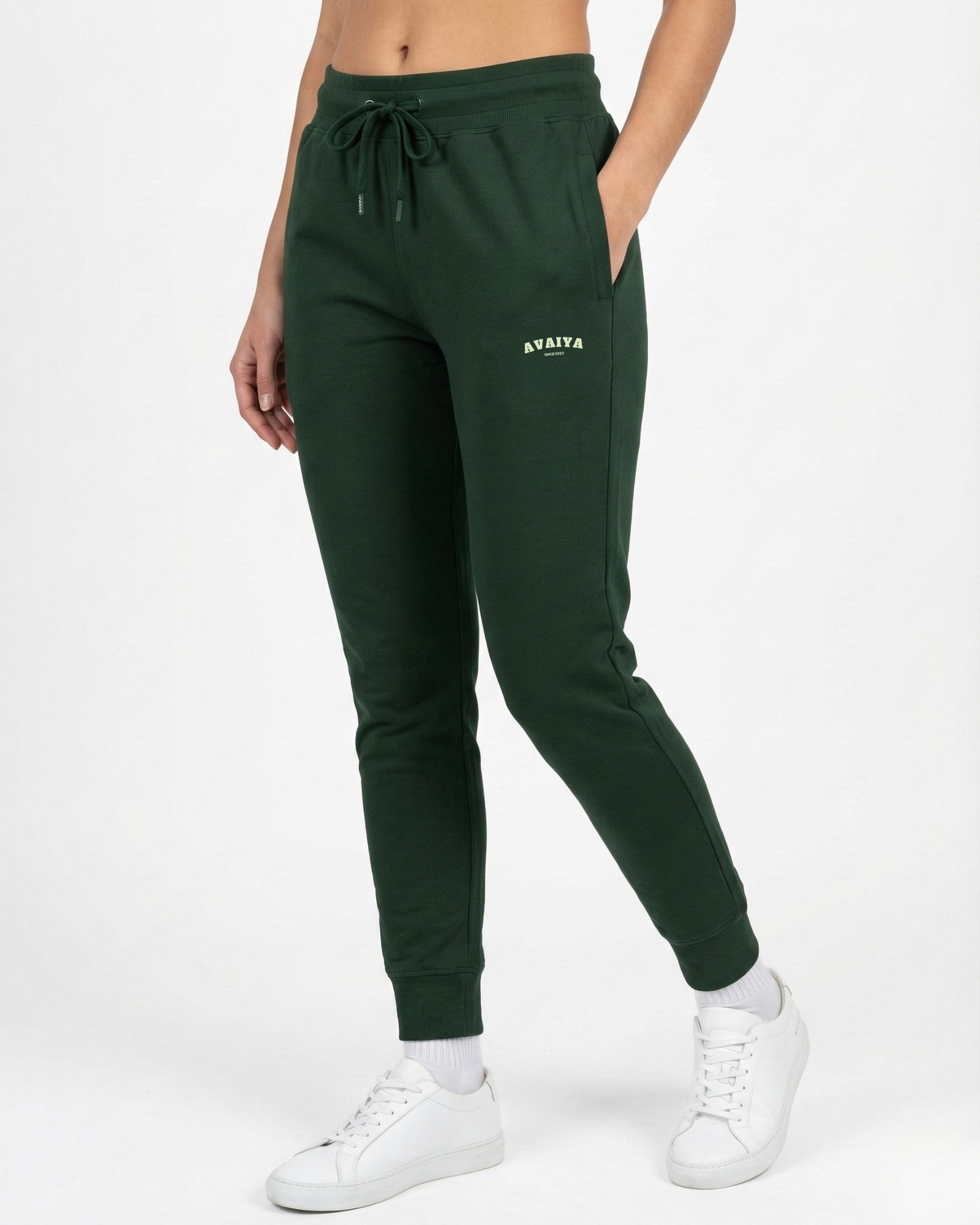 Avaiya's Bottle Green Jogger | Man and Woman