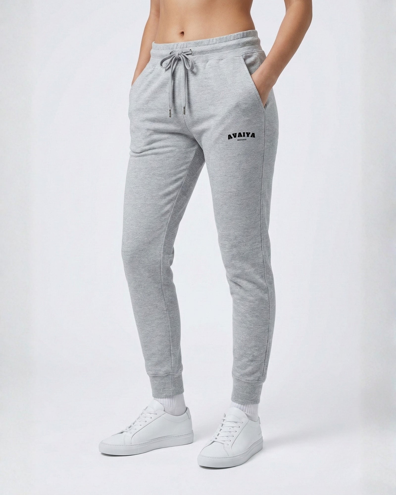 Avaiya's Grey Melange Jogger | Man and Woman