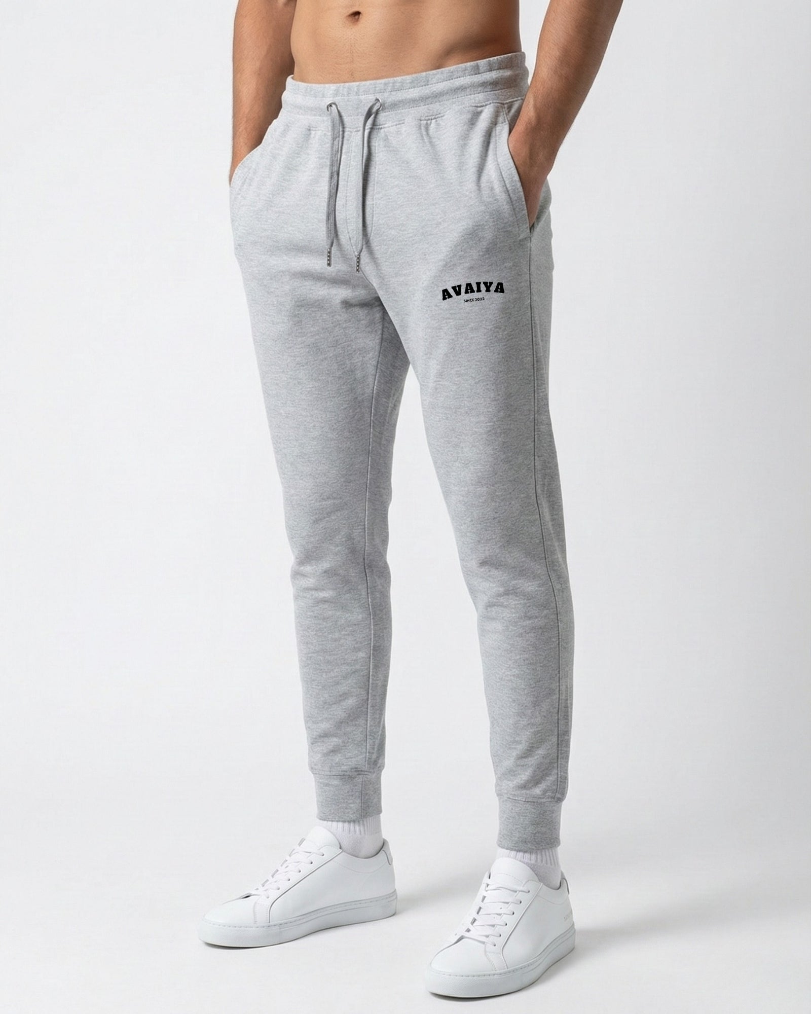 Avaiya's Grey Melange Jogger | Man and Woman