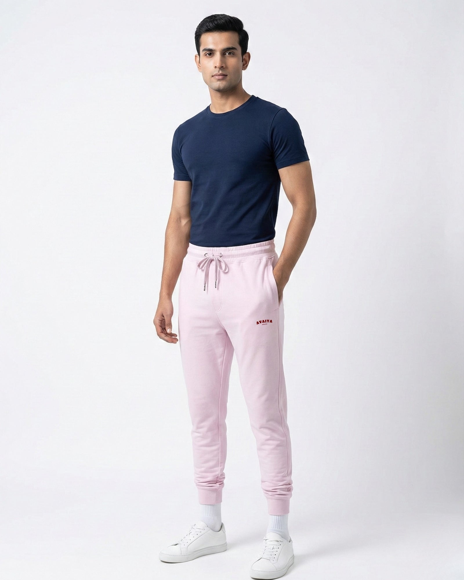 Avaiya's Light Baby Pink Jogger | Man and Woman