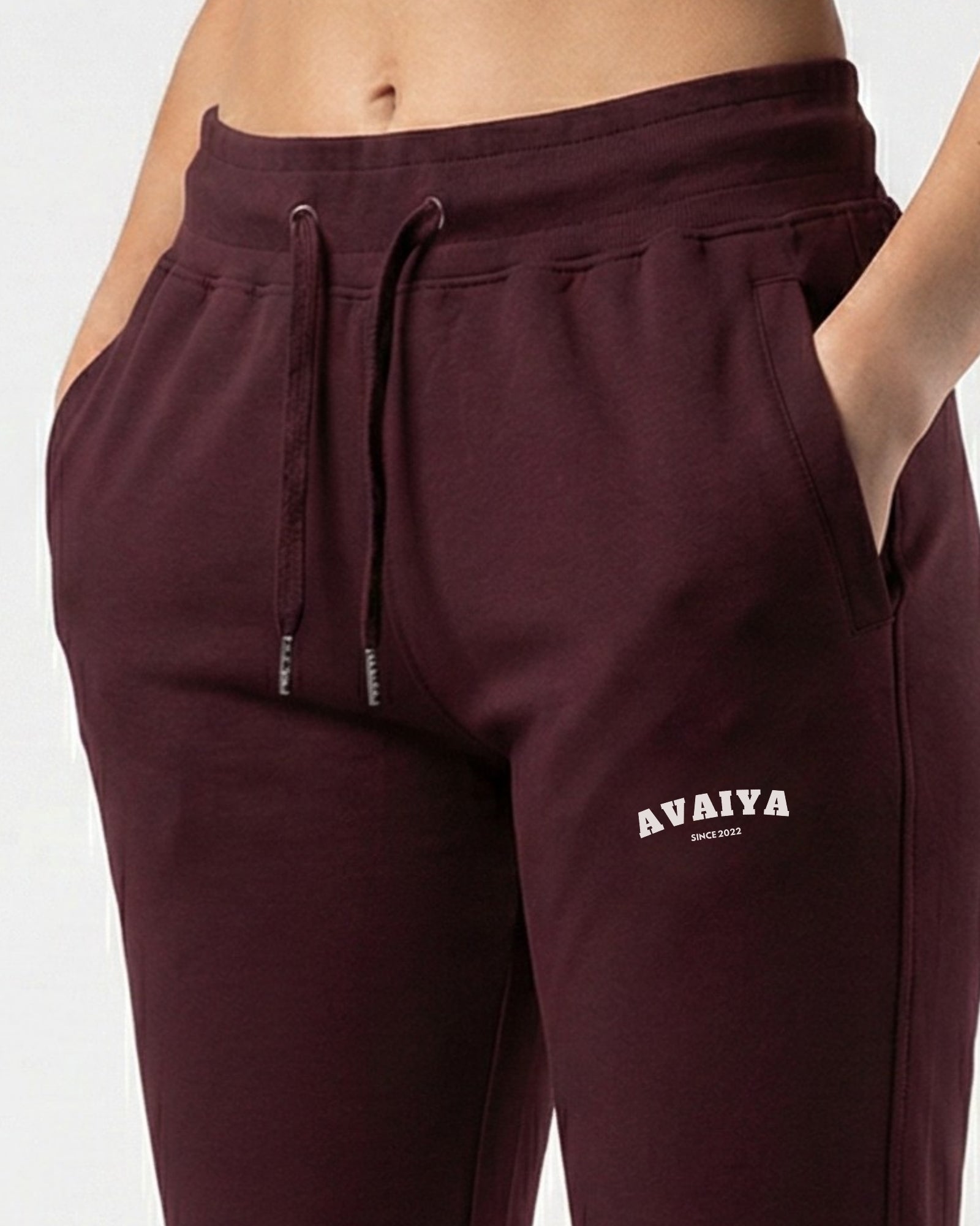 Avaiya's Maroom Jogger | Man and Woman