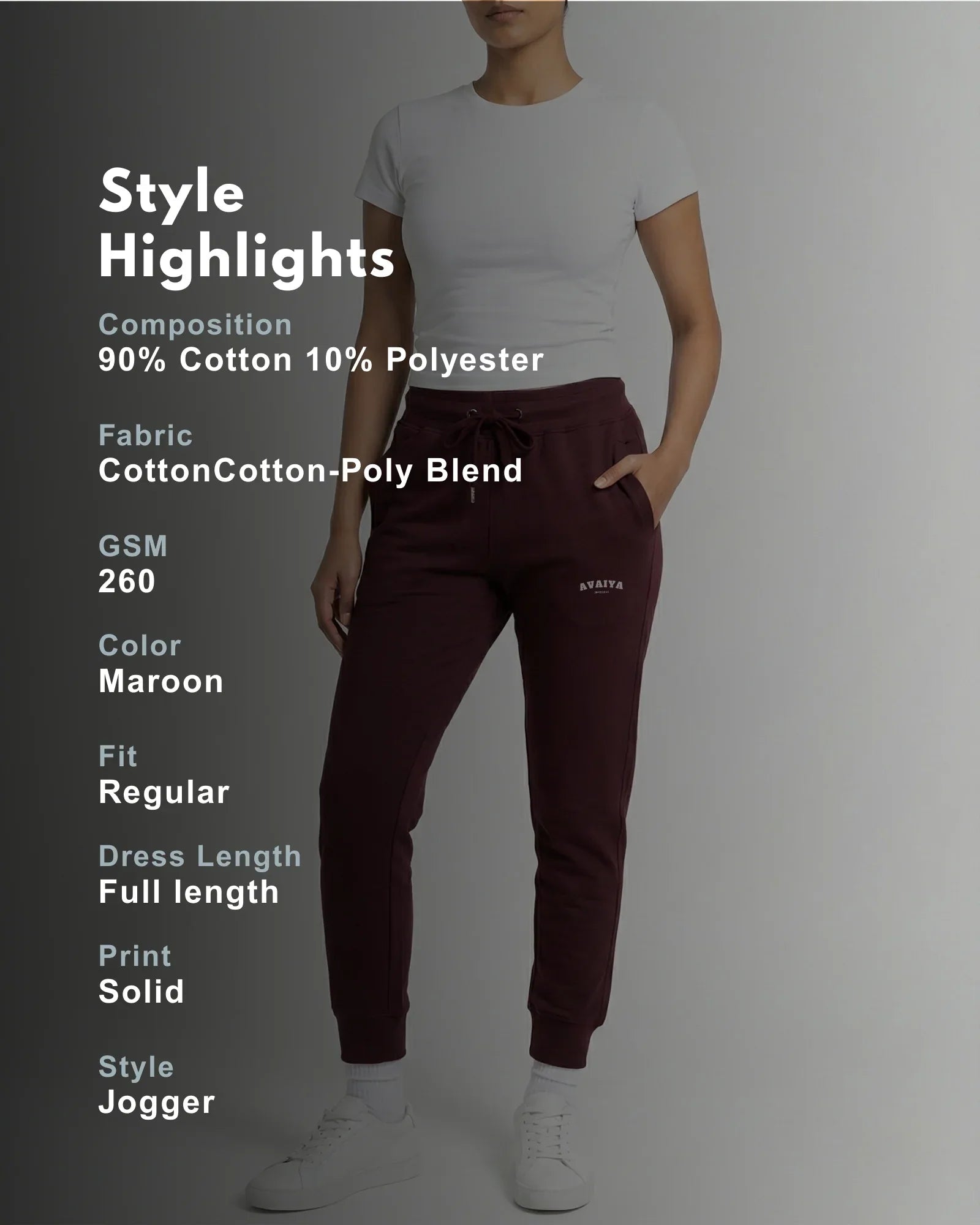 Avaiya's Maroom Jogger | Man and Woman - Avaiya Store