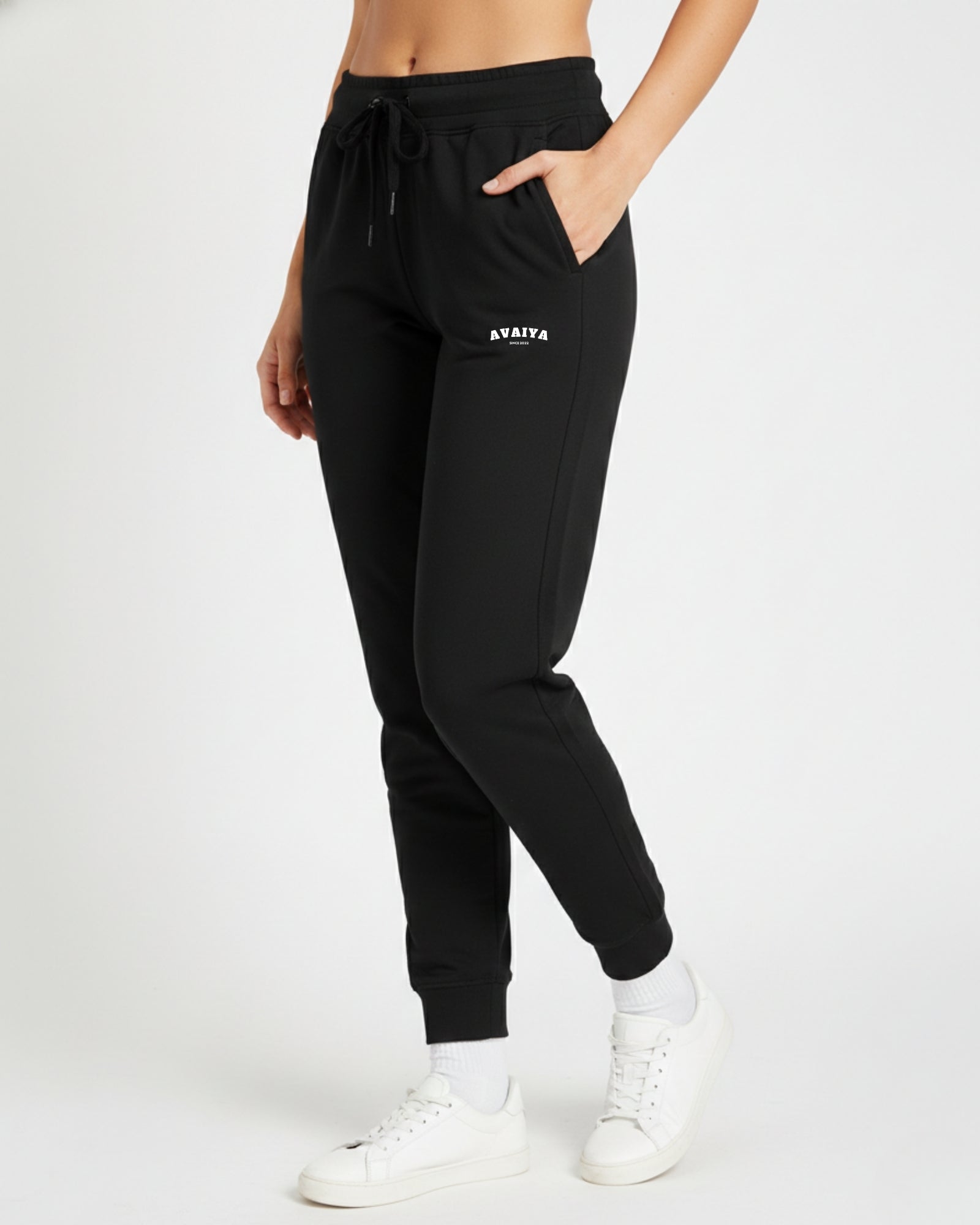 Avaiya's Black Jogger | Man and Woman