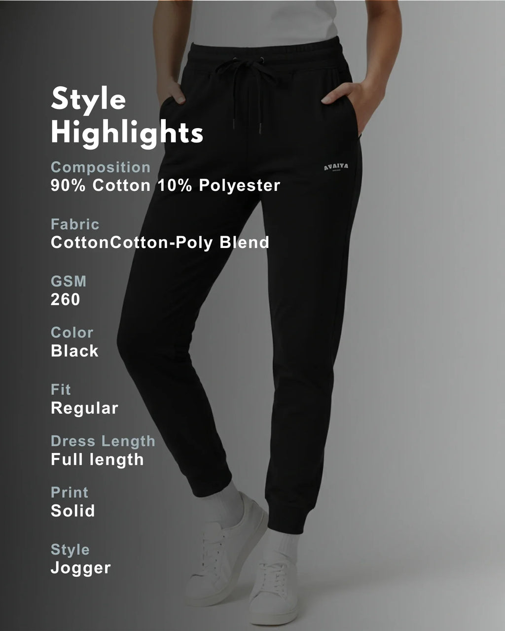 Avaiya's Black Jogger | Man and Woman - Avaiya Store