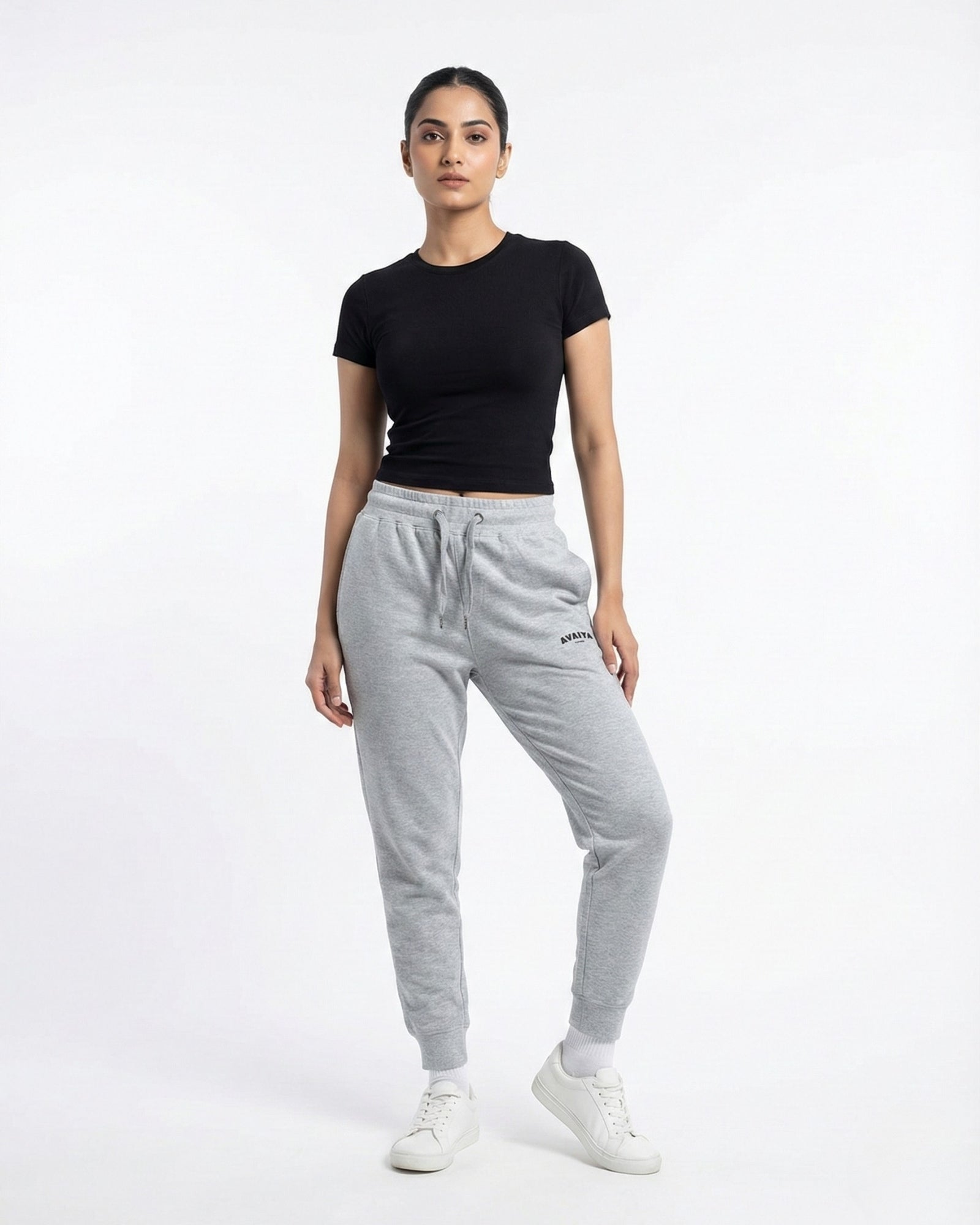 Avaiya's Grey Melange Jogger | Man and Woman