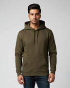 Plain Olive Green Classic  Hoodie | For Man And Woman