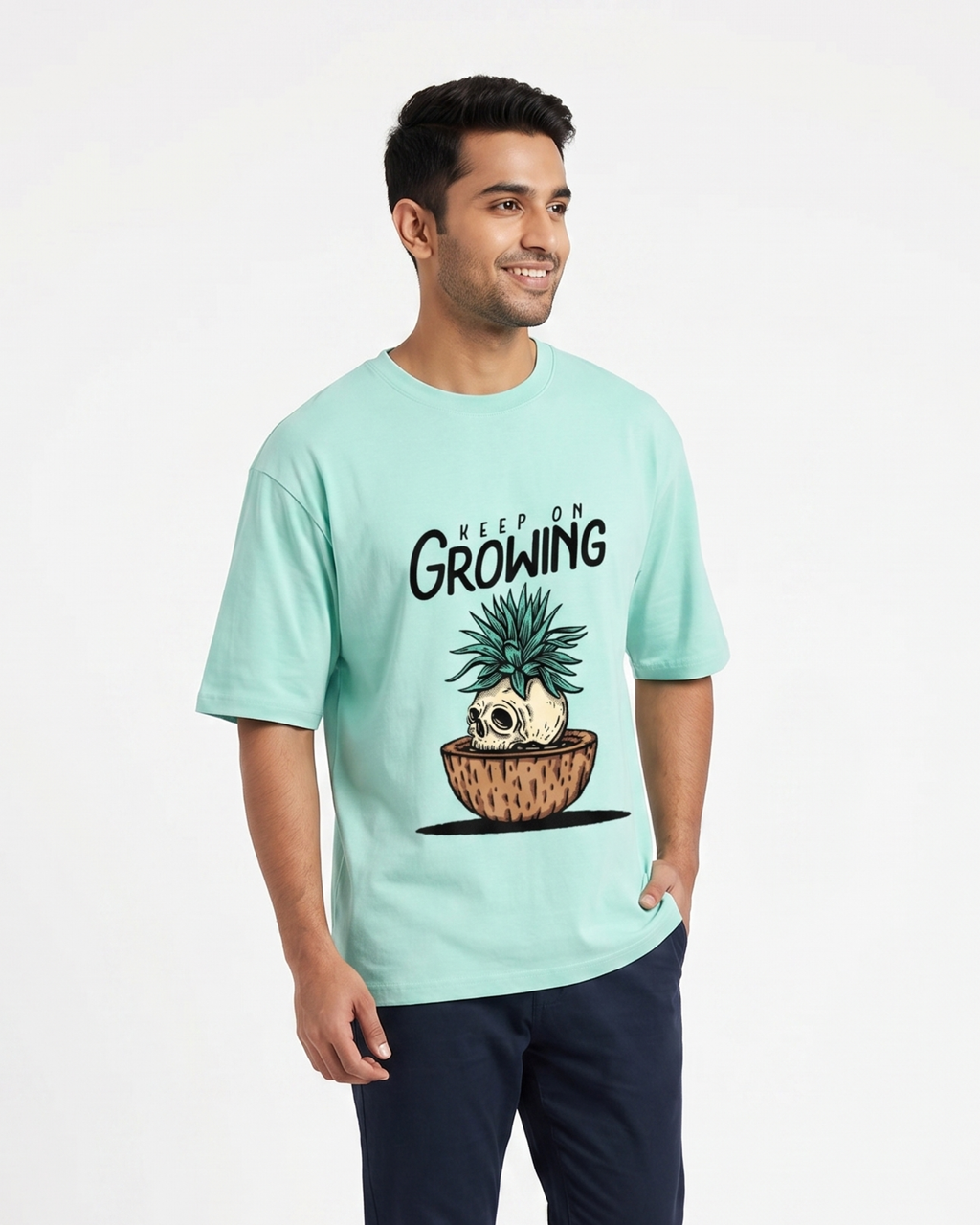 Keep On Growing Oversized T-Shirt | For  Man And Woman