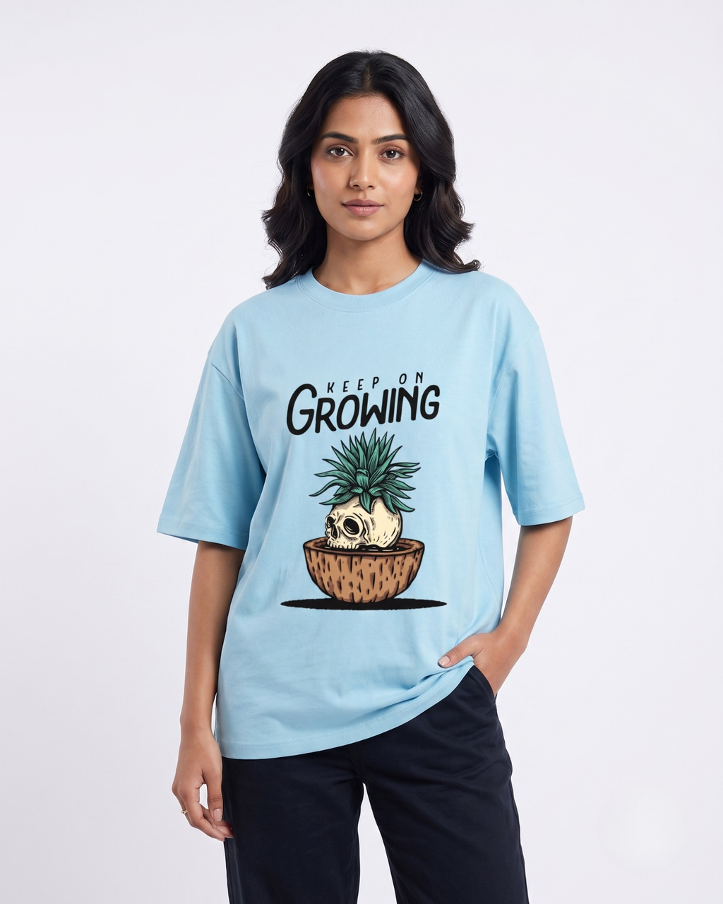 Keep On Growing Oversized T-Shirt | For  Man And Woman