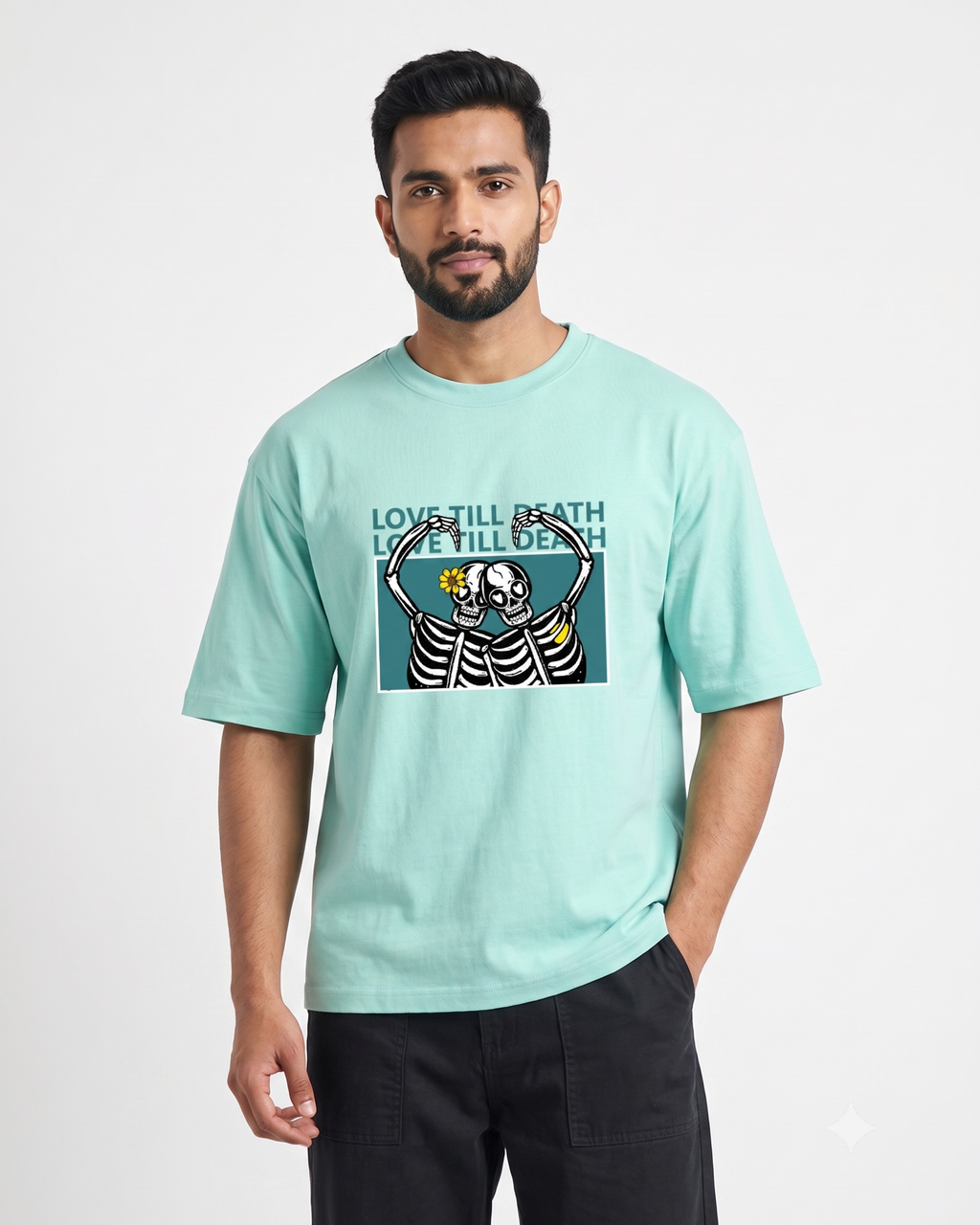 Love Till Death Oversized T-Shirt | For Man And Woman