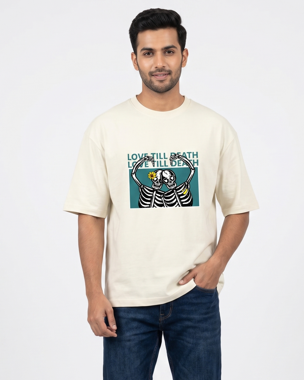 Love Till Death Oversized T-Shirt | For Man And Woman