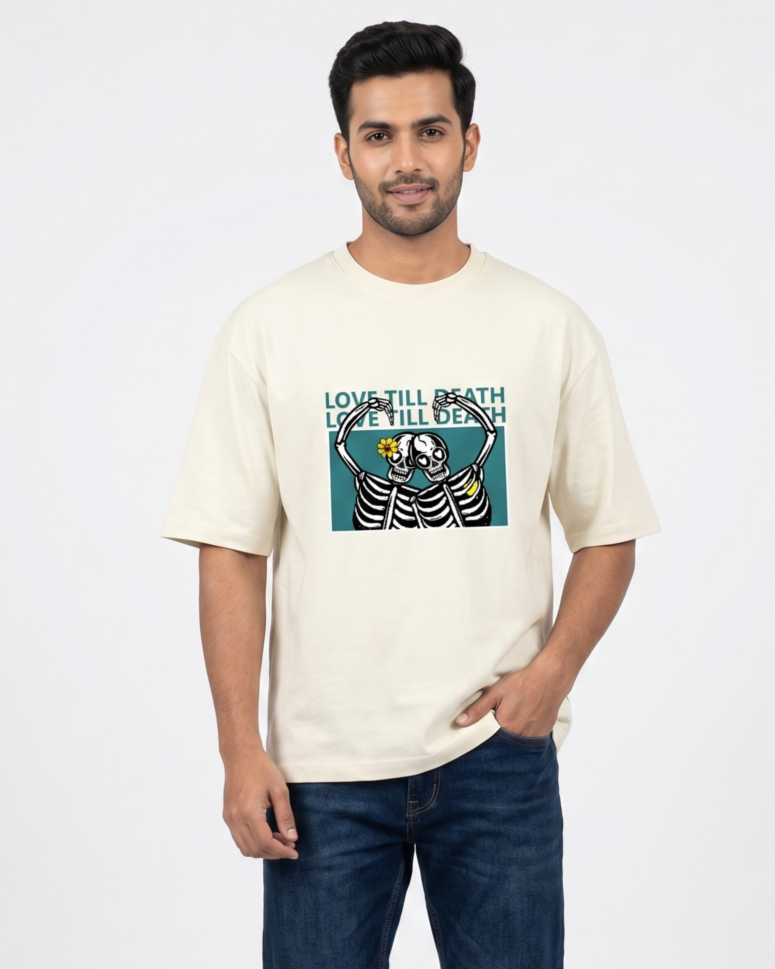 Love Till Death Oversized T-Shirt | For Man And Woman