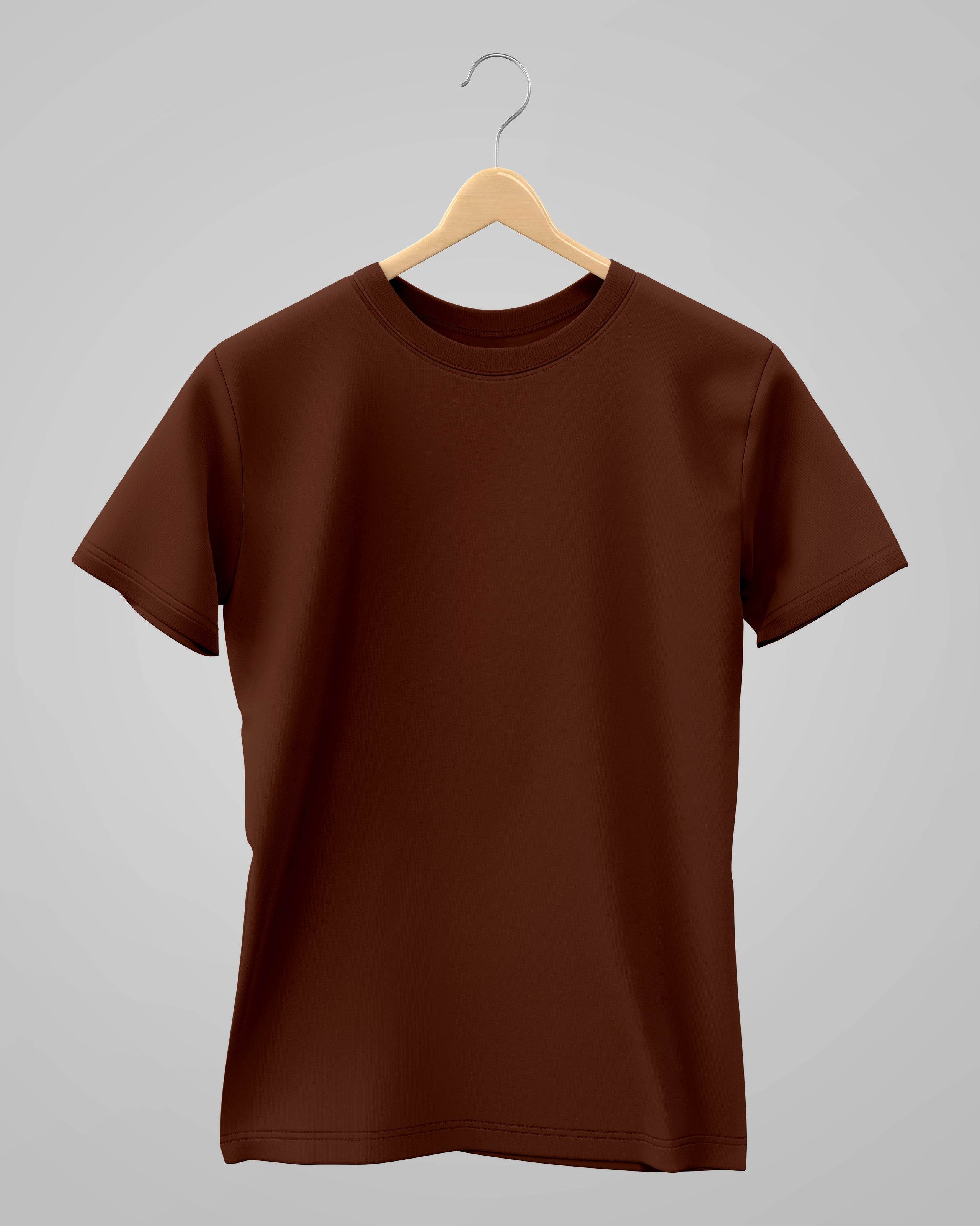 Plain Classic T-Shirt | For Man & Woman | Copper - Avaiya Clothings