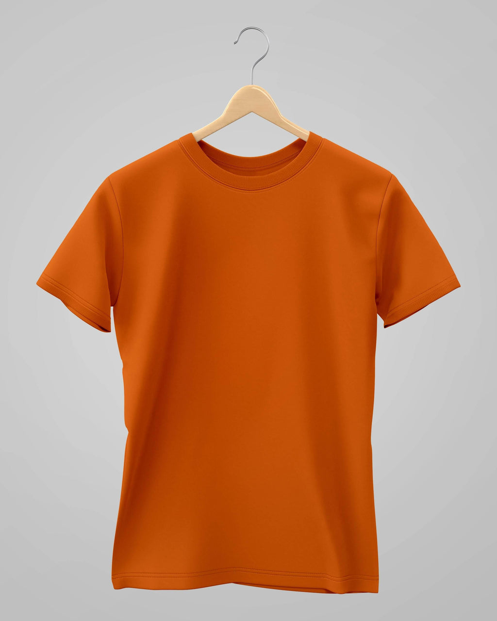 Plain Classic T-Shirt | For Man & Woman | Orange - Avaiya Clothings
