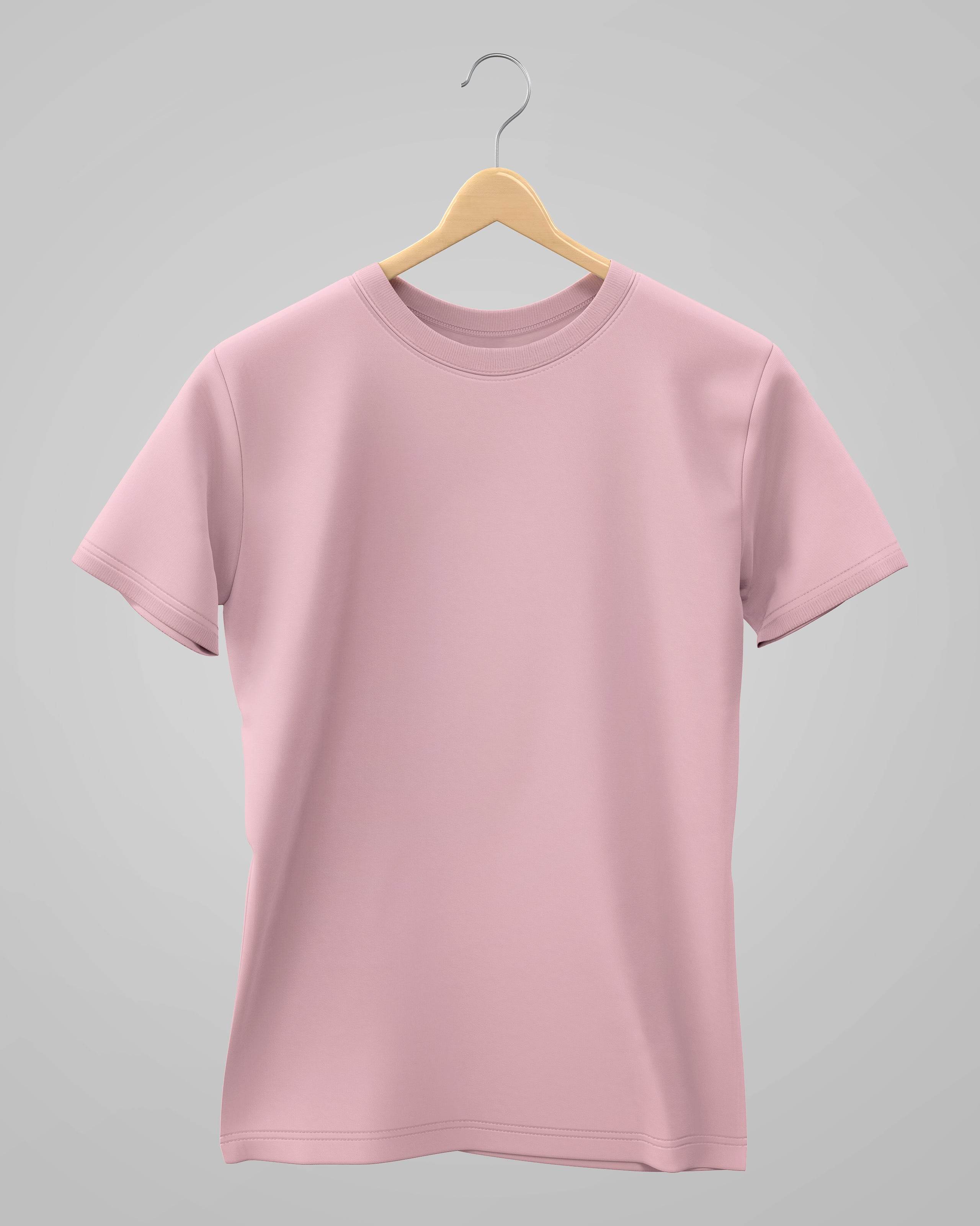 Plain Classic T-Shirt | For Man & Woman | Light Baby PInk - Avaiya Clothings