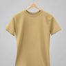 Plain Classic T-Shirt | For Man & Woman | Beige - Avaiya Store