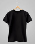 Plain Classic T-Shirt | For Man & Woman | Black - Avaiya Store
