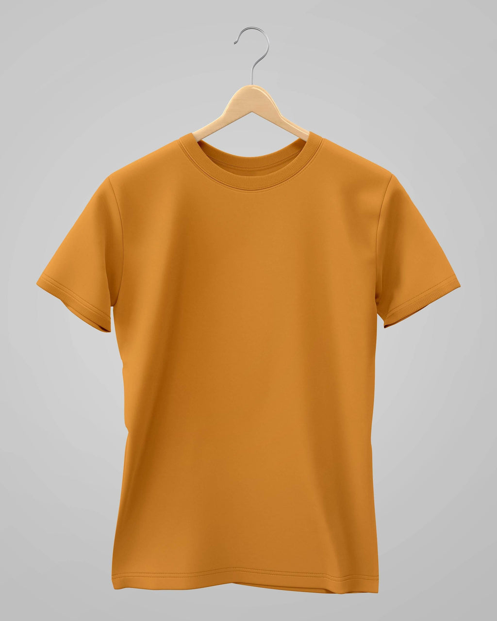 Plain Classic T-Shirt | For Man & Woman | Golden Yellow - Avaiya Store