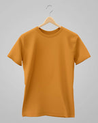 Plain Classic T-Shirt | For Man & Woman | Golden Yellow - Avaiya Store