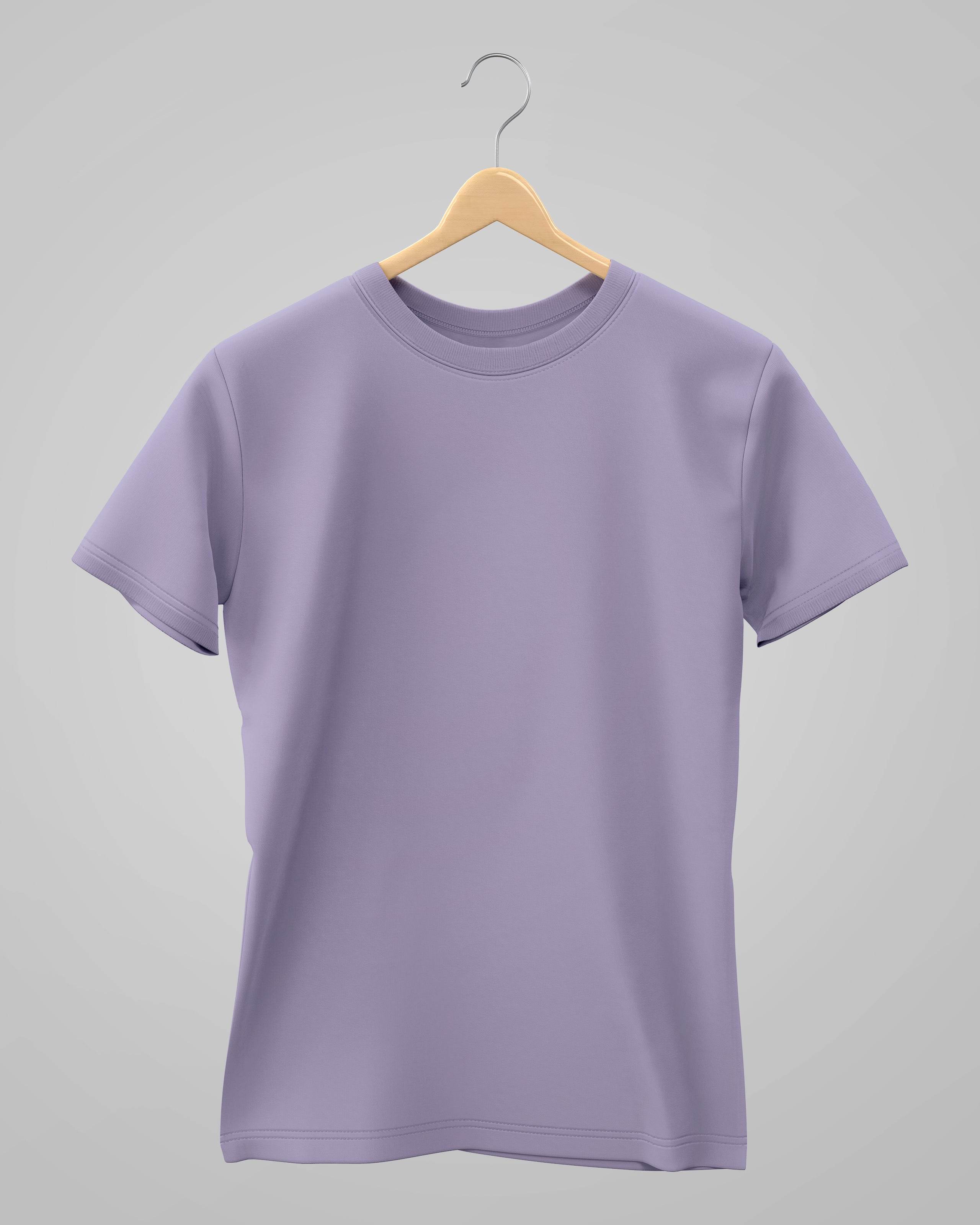 Plain Classic T-Shirt | For Man & Woman | Lavender - Avaiya Clothings