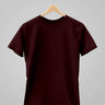 Plain Classic T-Shirt | For Man & Woman | Maroon - Avaiya Store