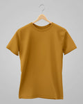 Plain Classic T-Shirt | For Man & Woman | Mustard Yellow - Avaiya Store