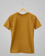 Plain Classic T-Shirt | For Man & Woman | Mustard Yellow - Avaiya Store