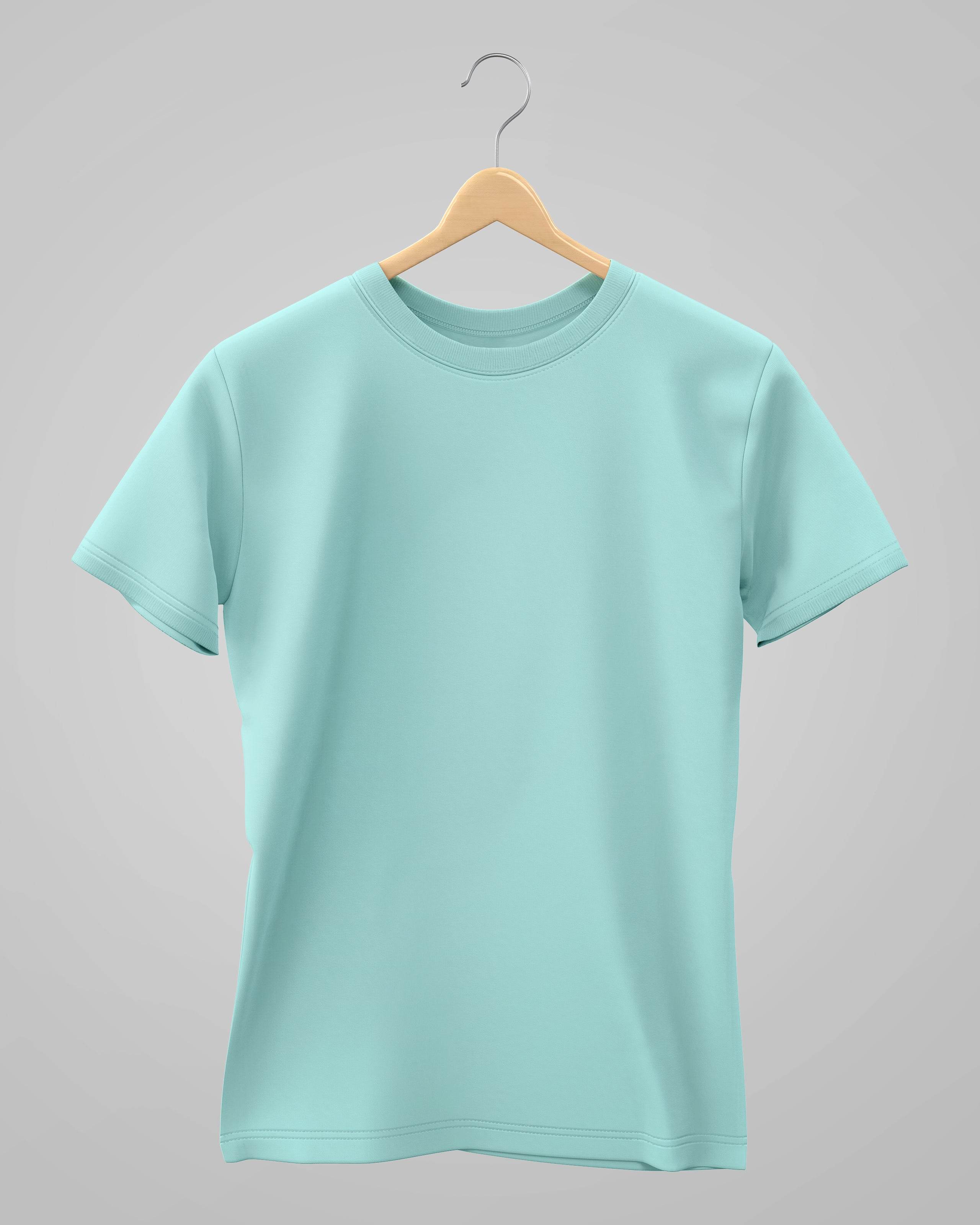 Plain Classic T-Shirt | For Man & Woman | Mint - Avaiya Clothings