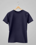 Plain Classic T-Shirt | For Man & Woman | Navi Blue - Avaiya Store