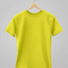 Plain Classic T-Shirt | For Man & Woman | New Yellow - Avaiya Store
