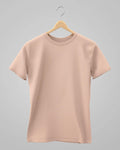 Plain Classic T-Shirt | For Man & Woman | Peach - Avaiya Clothings