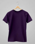 Plain Classic T-Shirt | For Man & Woman | Purple - Avaiya Store