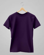 Plain Classic T-Shirt | For Man & Woman | Purple - Avaiya Store