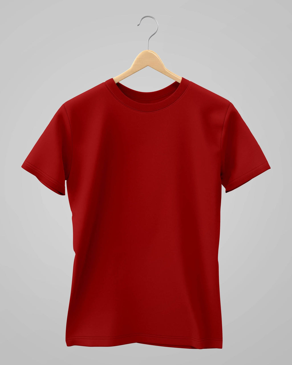 Plain Classic T-Shirt | For Man & Woman | Red - Avaiya Store