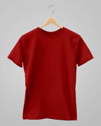 Plain Classic T-Shirt | For Man & Woman | Red - Avaiya Store