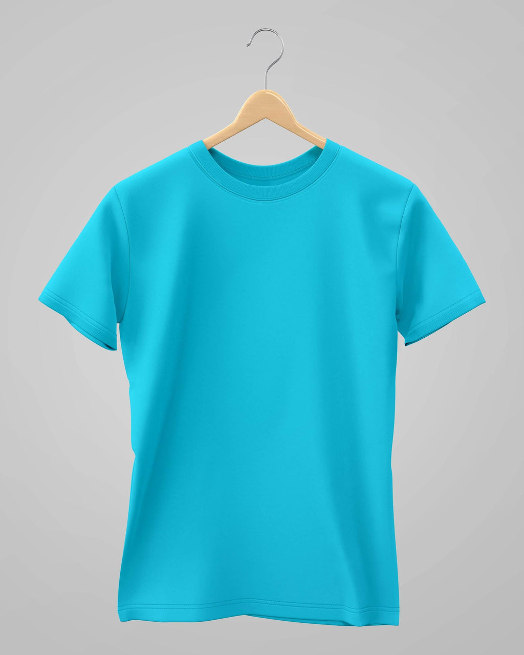 Plain Classic T-Shirt | For Man & Woman | Sky Blue - Avaiya Store