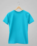 Plain Classic T-Shirt | For Man & Woman | Sky Blue - Avaiya Store