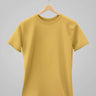 Plain Classic T-Shirt | For Man & Woman | Yellow - Avaiya Store