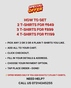 Plain Classic T-Shirt | For Man & Woman | Mushroom - Avaiya Clothings