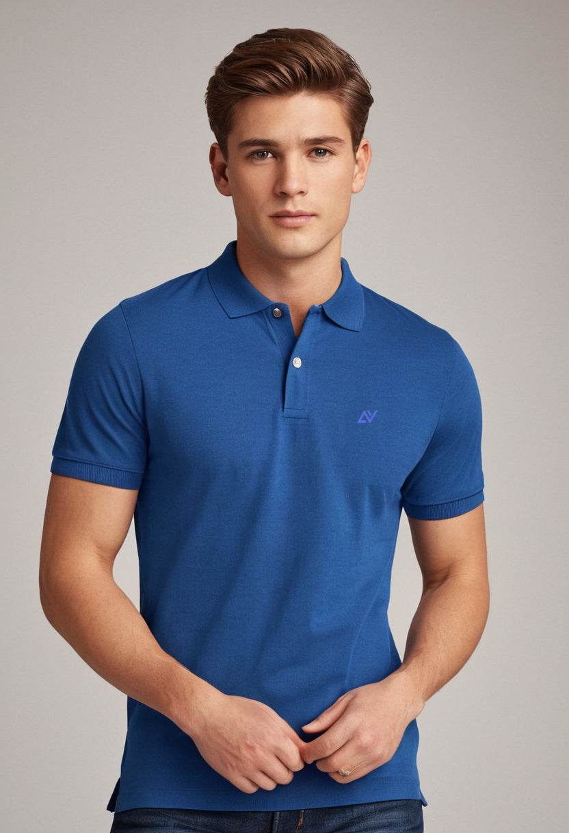 Classic Polo T-Shirts | Royal Blue - Avaiya Clothings