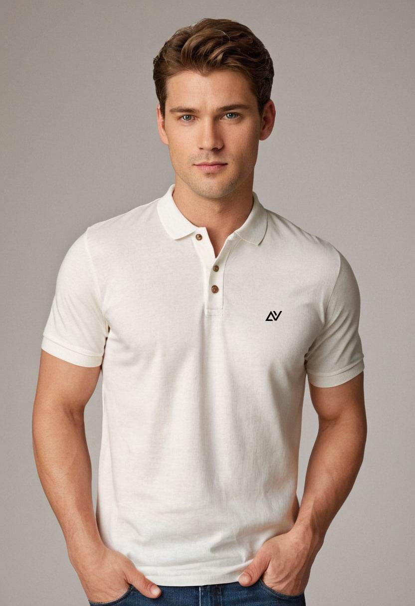 Classic Polo T-Shirts | White - Avaiya Clothings