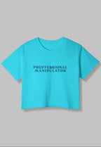 Professional Manipulator | Women Crop Top | SkyBlue - Avaiya Store
