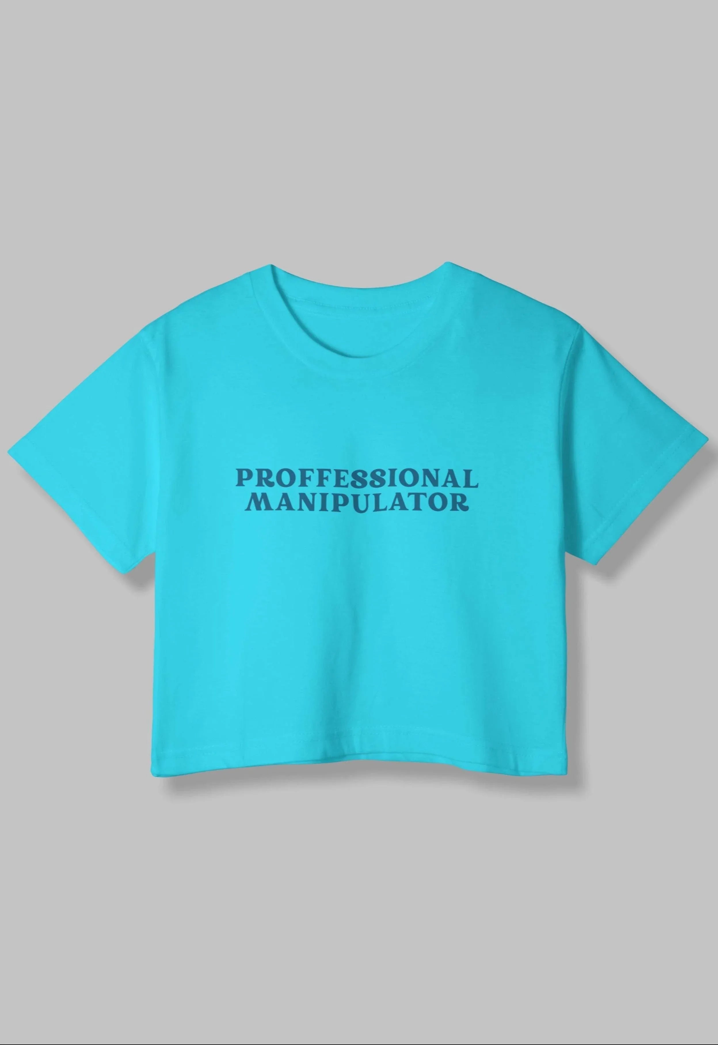 Professional Manipulator | Women Crop Top | SkyBlue - Avaiya Clothings