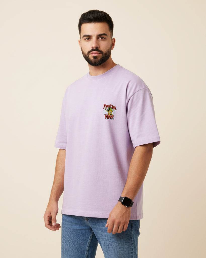 Positive Vibes Only Oversized T-Shirt | Premium Quality by AvaiYa | Unisex - Avaiya Clothings