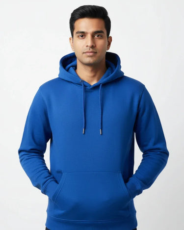 Plain Royal Blue Classic Hoodie | For Man And Woman - Avaiya Store